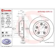 ���� ��������� ������! Audi Q7 06, Porshe Cayenne, VW Touareg 02 09. C884.11 Brembo 09C88411 09C88411 ����