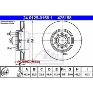 ���� ��������� ��������! VW Passat 1.6/2.0FSi/1.9/2.0TDi 05 24.0125-0158.1 ATE 24012501581 24012501581 ����