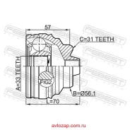 ���� �������� 33X56.1X31 1910-F48 Febest 1910F48 1910F48 ����