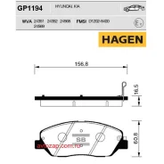 ������� �������� ��������! Hagen Hyundai Santa Fe 2.2CRDi/2.7i 05 Sangsin Brake GP1194 GP1194 ����