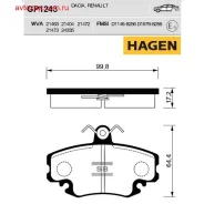 ������� �������� ��������! Hagen Renault Megane 1.4/2.0/1.9D 96/Logan 07 Sangsin Brake GP1243 GP1243 ����