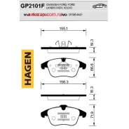 ������� �������� ��������! Hagen Ford Galaxy/S-max 2.0/1.8TDCi/2.0TDCi 06 Sangsin Brake GP2101F GP2101F ����