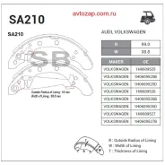 ������� ��������� ����������, ������ Sangsin Brake SA210 SA210 ����