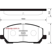 ������� �������� ��������! Lexus RX300 V6 00-01 SP1384 Sangsin Brake SP1384 SP1384 ����