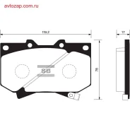 ������� �������� �.! Toyota Land Cruiser 100 4.7i 32V/4.2TD 98 SP1422 Sangsin Brake SP1422 SP1422 ����