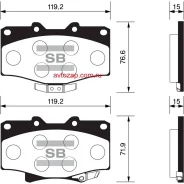 ������� �������� ��������! Toyota Land Cruiser 4.0-4.2TD 90/4Runner 2.4-3.0TD 87-96 SP1420 Sangsin Brake SP1420 SP1420 ����