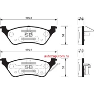 ������� �������� �. Dodge Caravan, Chrysler Voyager/Grand Voyager all 00 SP1441SNS GDB4130 ! Sangsin Brake SP1441 SP1441 ����
