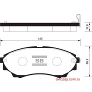 ������� �������� �. Ford Ranger 2.5TDi, Mazda Serie B 2.5D/TD 02 SP1479SNS GDB3403=1151 00 ! Sangsin Brake SP1479 SP1479 ����