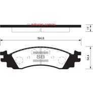������� ������� �. Ford Explorer 06-10/Taurus 11, Mercury Mountaineer 06-10 SP1510SNS [AG1Z2001F] ! Sangsin Brake SP1510 SP1510 ����