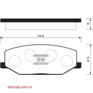 ������� ���������, �������� Sangsin Brake SP1540 SP1540 ����