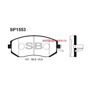 ������� ��������! �������� Subaru Impresa/Forester/Legacy 1.5-2.5/2.0D 09 SP1553SNS Sangsin Brake SP1553 SP1553 ����