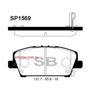 ������� ��������! �������� Honda Civic 1.3/1.4/1.8i/2.2CDTi 06 SP1569SNS Sangsin Brake SP1569 SP1569 ����