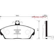������� �������� �.! Honda Civic 1.4-2.0 16V 95-01, Rover 200/400 90-00 SP1571 Sangsin Brake SP1571 SP1571 ����