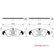 ������� �������� ��������! Audi A4 3.0TDi Quattro/3.2FSi Quattro 08 SP2145 Sangsin Brake SP2145 SP2145 ����
