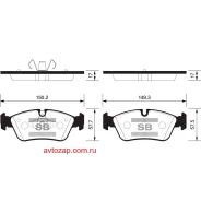 ������� �������� �.! BMW E87/E90/E91 1.8/2.0i/2.0D 04 SP2160 Sangsin Brake SP2160 SP2160 ����