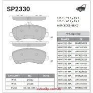 ������� �������� ��������! MB X204 2.2CDi/3.2CDI/3.5CDI 08 SP2330 Sangsin Brake SP2330 SP2330 ����