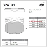 ������� �������� ��������! BMW 7 Series G11/G12 14 SP4139 Sangsin Brake SP4139 SP4139 ����