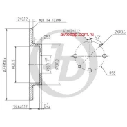 ���� ��������� �������� DF1748 (239x12) 4 ��� JUST Drive JBD0002 JBD0002 ����