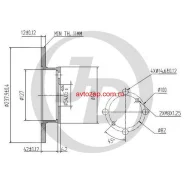 ���� ��������� �������� DF1409 (238x12) 4 ��� JUST Drive JBD0056 JBD0056 ����