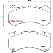 ������� �������� ��������! Jeep GrandCherokee IV, Cadillac CTS II 2.0T/6.2 08 P37018 Brembo P37018 P37018 ����