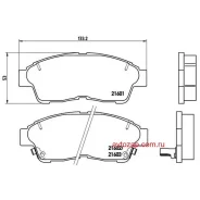 ������� �������� �. Toyota Camry 2.2 92-96/Corolla 95-02 P83034 402 02=FDB867=572333B ! Brembo P83034 P83034 ����