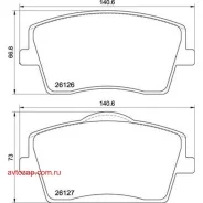 ������� �������� ��������! Volvo XC40 1.5-2.0/2.0D 17 P 86 031 Brembo P86031 P86031 ����
