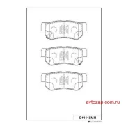 ������� �������� ������! Hyundai Santa Fe 2.4i/2.7 V6/2.0CRDi 01 D11118M Kashiyama D11118MH D11118MH ����