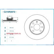 ���� ��������� �������� OPEL Corsa C 1.0-1.2 00- (TRW DF4225) C210R2072 Cworks C210R2072 C210R2072 ����