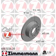 ���� ��������� ! ����. 253x10/51-5x112 Audi A3, Skoda Octavia, VW Golf 1.4-2.0i/TDi 03 Zimmermann 600323420 600323420 ����