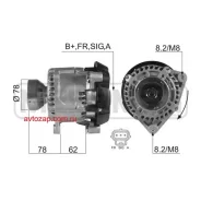 ���������! 14V 124A �� ������ ��������������� Ford Transit Connect 1.8/1.8Di/1.8TDCi 02 210366 ����