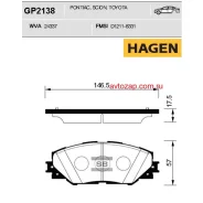 ������� �������� Toyota RAV4 III 05-, RAV4 IV 12-, Auris E15 GP2138 Sangsin Brake GP2138 GP2138 ����