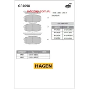 ������� ��������� �������� Hyundai Creta GP4098 Sangsin Brake GP4098 GP4098 ����