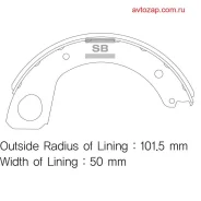 ������� ��������� ����������, ����������� - �������� 2�� (���� �� ��������) Sangsin Brake SA122 SA122 ����