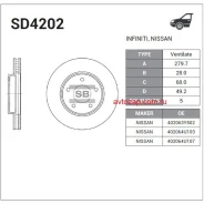 ���� ���������, �������� Sangsin Brake SD4202 SD4202 ����