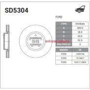 ���� ���������, �������� Sangsin Brake SD5304 SD5304 ����