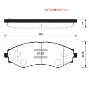 ������� ��������� ��������, �������� Sangsin Brake SP1103 SP1103 ����