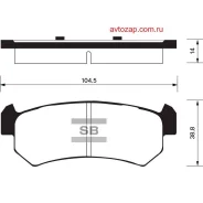 ������� ��������� ��������, ������ Sangsin Brake SP1160 SP1160 ����