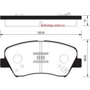 ������� �������� �. Hyundai Elantra all 11 SP1400SNS [581013XA00] ! Sangsin Brake SP1400 SP1400 ����