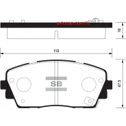 ������� �������� �. Kia Picanto 1.0/1.2 11 SP1405SNS [581011YA30] ! Sangsin Brake SP1405 SP1405 ����