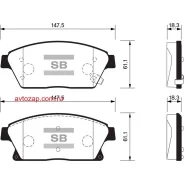 ������� �������� ��������! Opel Astra 1.6/1.7D/2.0D 09 SP1480 Sangsin Brake SP1480 SP1480 ����
