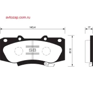 ������� �������� �. Toyota Hilux 2.5D/2.5-3.0D-4D 05 SP1484SNS D2310M-01 [044650K240] ! Sangsin Brake SP1484 SP1484 ����