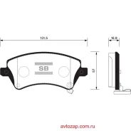 ������� �������� �. Toyota Corolla 1.4/1.6/2.0D 02 ���� 15 SP1502SNS GDB3288=822 12=833 012B-SX ! Sangsin Brake SP1502 SP1502 ����