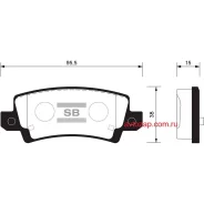 ������� �������� �. Toyota Corolla 1.4i/1.6/2.0D 01����15/Verso 1.8WTi/2.0D 02 SP1503SNS GDB3289! Sangsin Brake SP1503 SP1503 ����