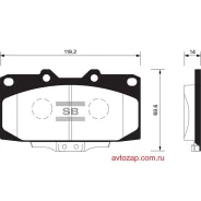 ������� �������� �. Nissan 200 2.0i 16V 94 SP1486SNS GDB3131=599 04=D1199M-01 ! Sangsin Brake SP1486 SP1486 ����