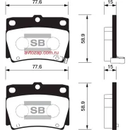 ������� ��������� ��������, �������� Sangsin Brake SP1522 SP1522 ����
