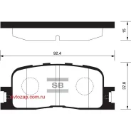 ������� �������� �. Toyota Camry 2.0-3.3 01/Lexus ES300 02 SP2038SNS 001068-SX ! Sangsin Brake SP2038 SP2038 ����