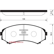 ������� �������� ��������! Mazda MPV 2.6/3.0/2.5TD 92-99, Mitsubishi Pajero 3.5GDi 00 SP2075SNS Sangsin Brake SP2075 SP2075 ����