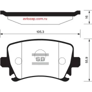 ������� �������� ������! Audi A4/A6, VW Golf V, Skoda O�tavia 03 SP2099SNS Sangsin Brake SP2099 SP2099 ����