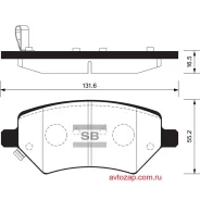 ������� �������� ���.! Chery A3/Tiggo 1.6-2.0 05 SP2134 Sangsin Brake SP2134 SP2134 ����
