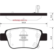 ������� ��������� ��������, ������ Sangsin Brake SP2184 SP2184 ����
